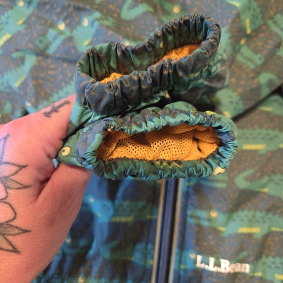 L.L. Bean Kids' Alligator Print Rain Jacket - Picture 3 of 4